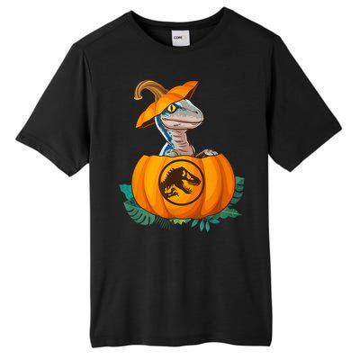 Jurassic World Halloween Dinosaur Pumpkin Logo Tall Fusion ChromaSoft Performance T-Shirt