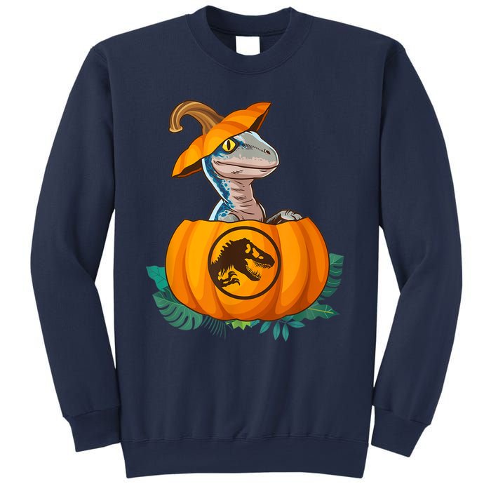 Jurassic World Halloween Dinosaur Pumpkin Logo Sweatshirt