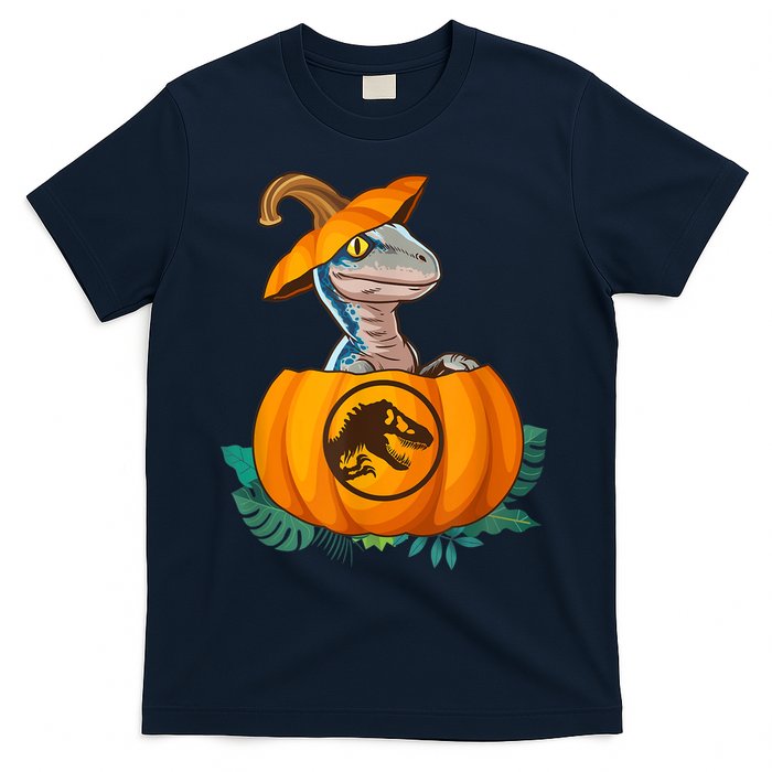 Jurassic World Halloween Dinosaur Pumpkin Logo T-Shirt