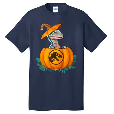 Jurassic World Halloween Dinosaur Pumpkin Logo Tall T-Shirt