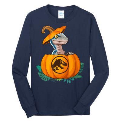 Jurassic World Halloween Dinosaur Pumpkin Logo Tall Long Sleeve T-Shirt