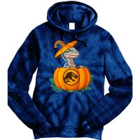 Jurassic World Halloween Dinosaur Pumpkin Logo Tie Dye Hoodie