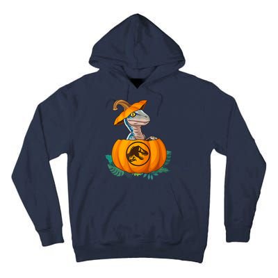 Jurassic World Halloween Dinosaur Pumpkin Logo Tall Hoodie