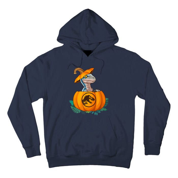 Jurassic World Halloween Dinosaur Pumpkin Logo Tall Hoodie