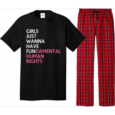 Just Wanna Have Fundamental Human Rights Feminist Pajama Set