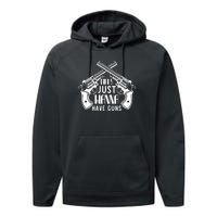 Just Wanna Have Guns Performance Fleece Hoodie