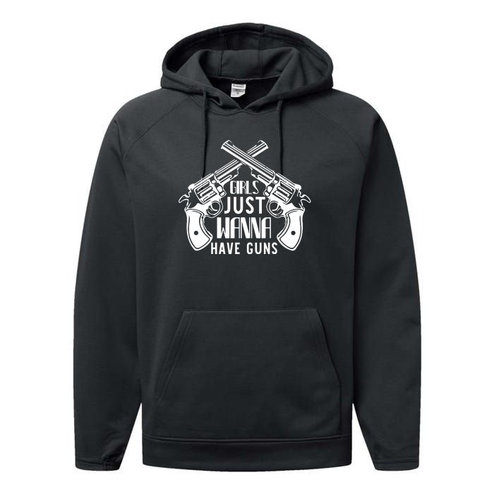 Just Wanna Have Guns Performance Fleece Hoodie