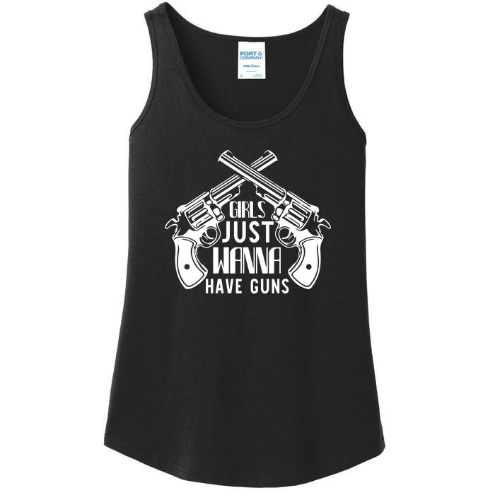 Just Wanna Have Guns Ladies Essential Tank