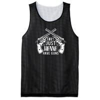 Just Wanna Have Guns Mesh Reversible Basketball Jersey Tank