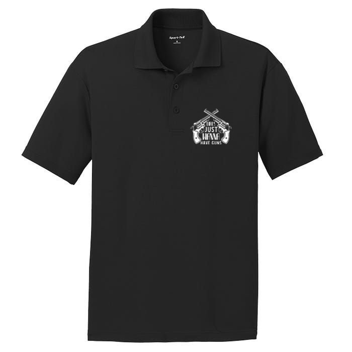 Just Wanna Have Guns PosiCharge RacerMesh Polo