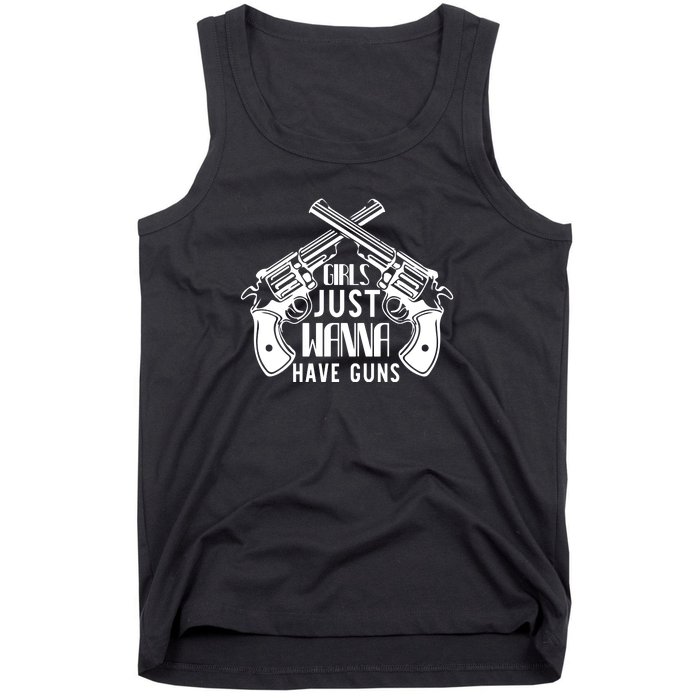 Just Wanna Have Guns Tank Top