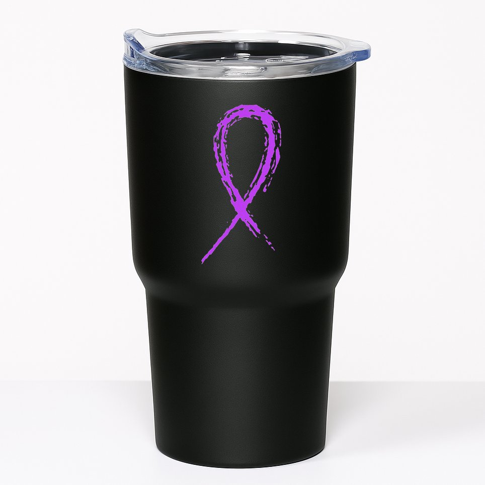 Just Wait In The Truck Domestic Violence Awareness Tumbler
