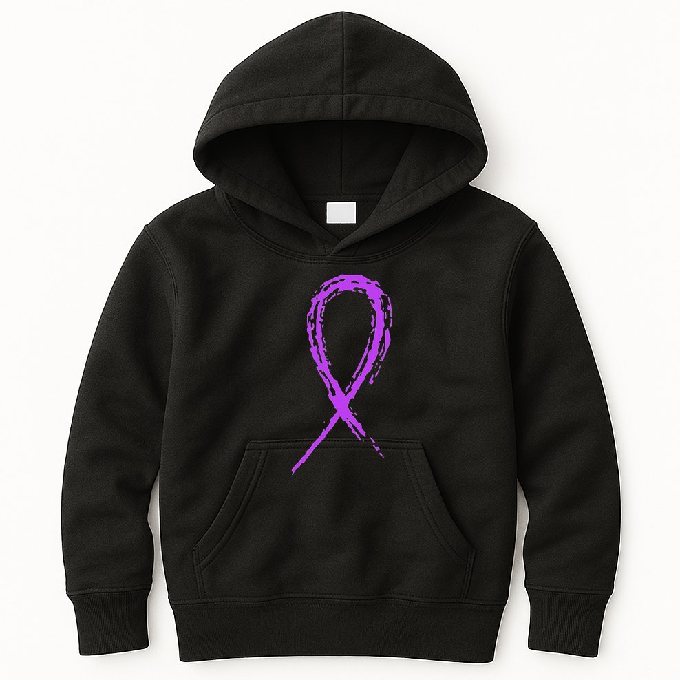 Just Wait In The Truck Domestic Violence Awareness Kids Hoodie
