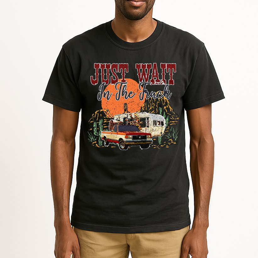 Just Wait In The Truck Country Western Roads Country Costume Tall T-Shirt