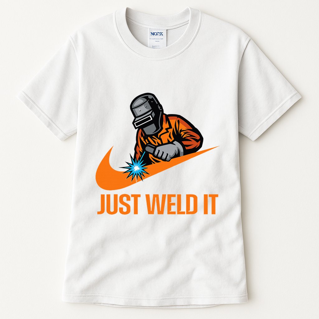 Just Weld It Welder Lover Welder Tradesperson Job Lover Tall T-Shirt