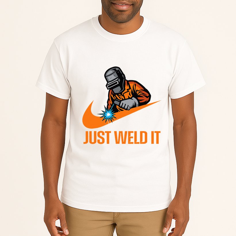 Just Weld It Welder Lover Welder Tradesperson Job Lover Tall T-Shirt