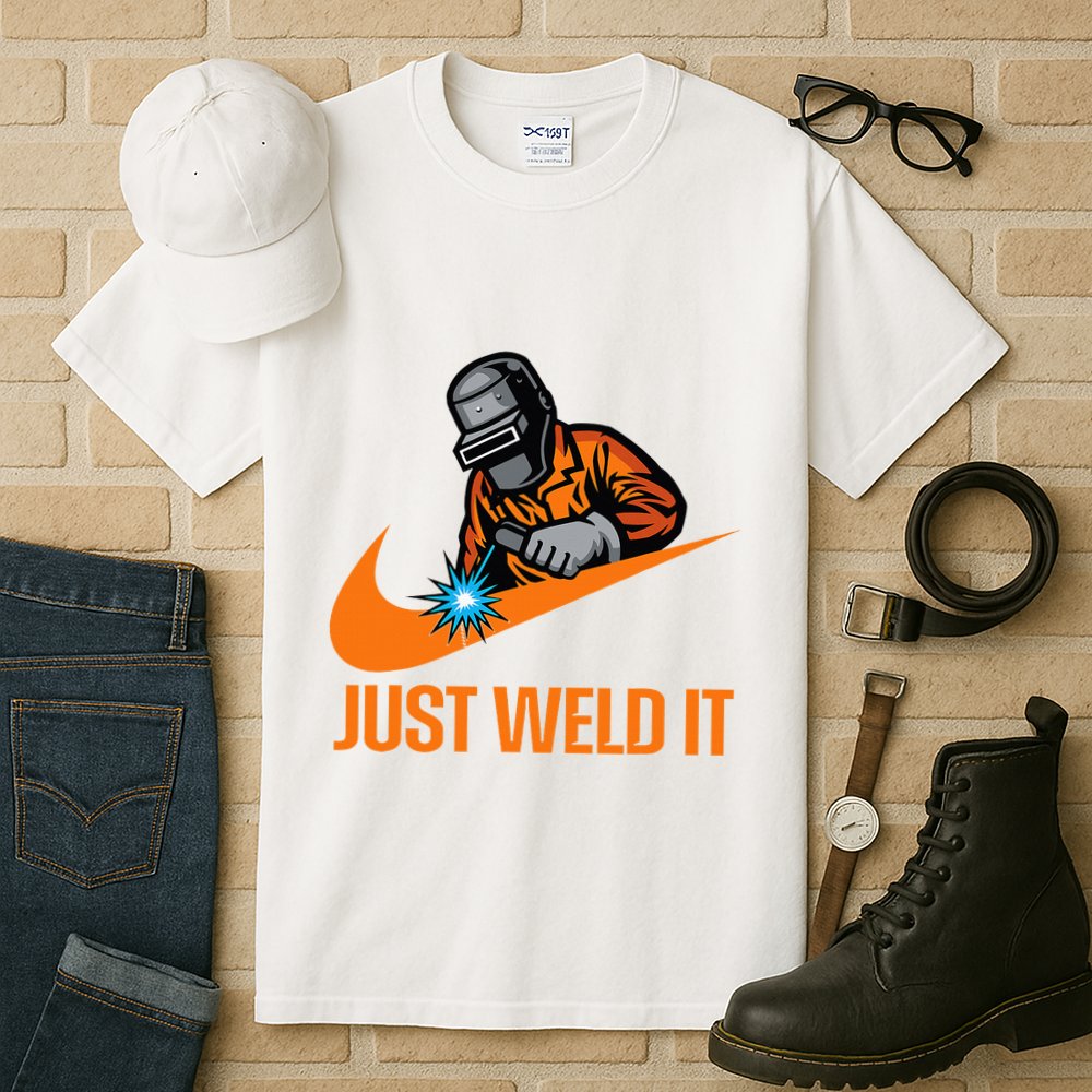 Just Weld It Welder Lover Welder Tradesperson Job Lover Tall T-Shirt