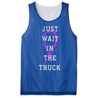 Just Wait In The Truck Domestic Violence Purple Ribbon Mesh Reversible Basketball Jersey Tank