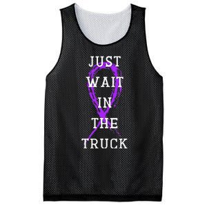 Just Wait In The Truck Mesh Reversible Basketball Jersey Tank