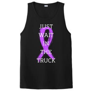 Just Wait In The Truck Ribbon Funny PosiCharge Competitor Tank