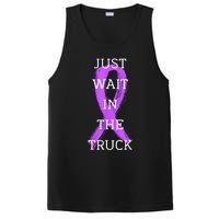 Just Wait In The Truck Ribbon Funny PosiCharge Competitor Tank