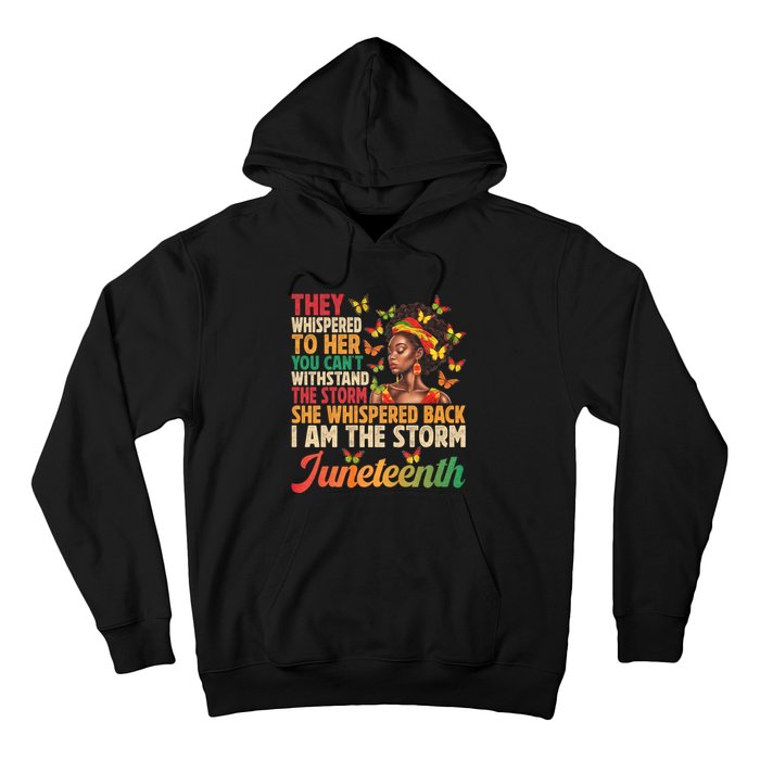 Juneteenth Women I Am The Storm Black Freedom 1865 Hoodie