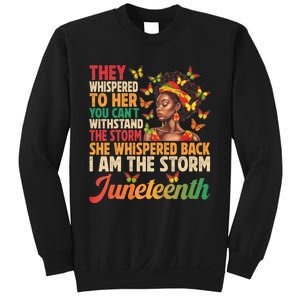 Juneteenth Women I Am The Storm Black Freedom 1865 Sweatshirt