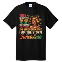 Juneteenth Women I Am The Storm Black Freedom 1865 Tall T-Shirt