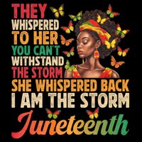 Juneteenth Women I Am The Storm Black Freedom 1865 Impact Tech Backpack