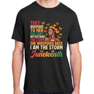 Juneteenth Women I Am The Storm Black Freedom 1865 Adult ChromaSoft Performance T-Shirt