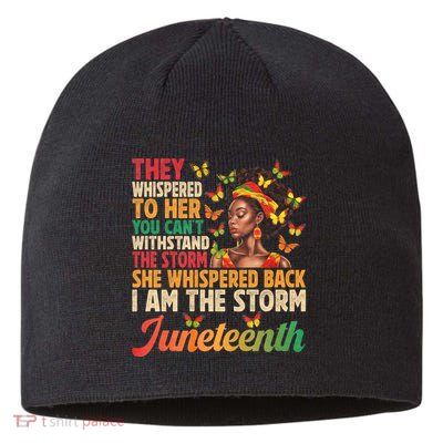 Juneteenth Women I Am The Storm Black Freedom 1865 Sustainable Beanie