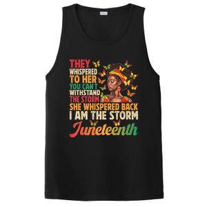 Juneteenth Women I Am The Storm Black Freedom 1865 PosiCharge Competitor Tank