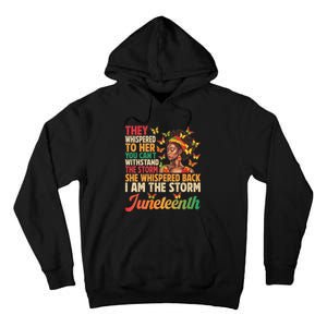 Juneteenth Women I Am The Storm Black Freedom 1865 Tall Hoodie