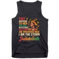 Juneteenth Women I Am The Storm Black Freedom 1865 Tank Top