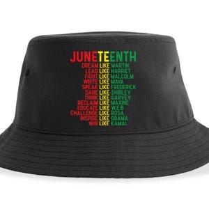 Juneteenth Women Juneteenth Shirts African American Sustainable Bucket Hat