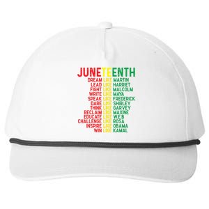 Juneteenth Women Juneteenth Shirts African American Snapback Five-Panel Rope Hat