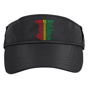 Juneteenth Women Juneteenth Shirts African American Adult Drive Performance Visor