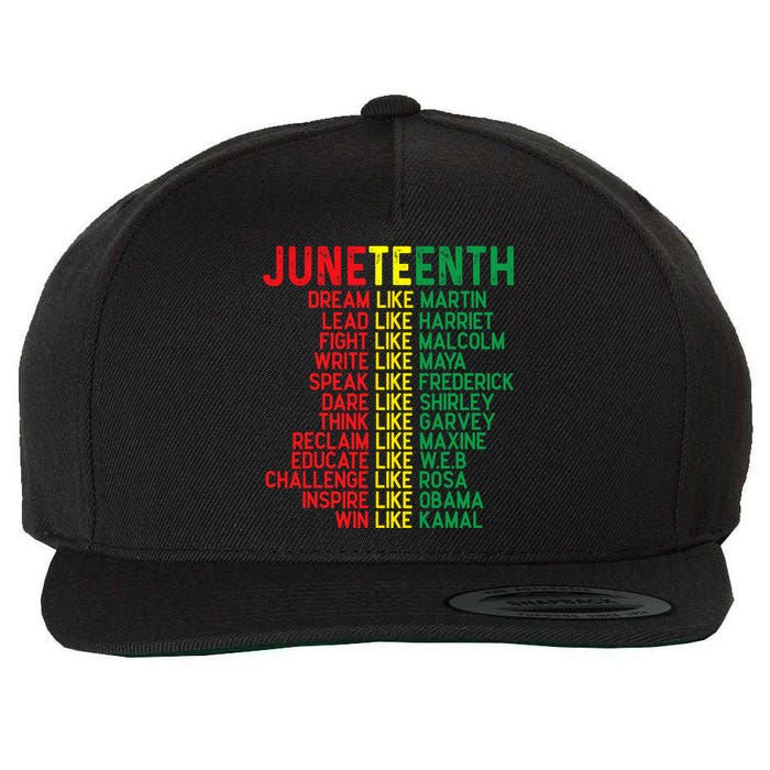 Juneteenth Women Juneteenth Shirts African American Wool Snapback Cap