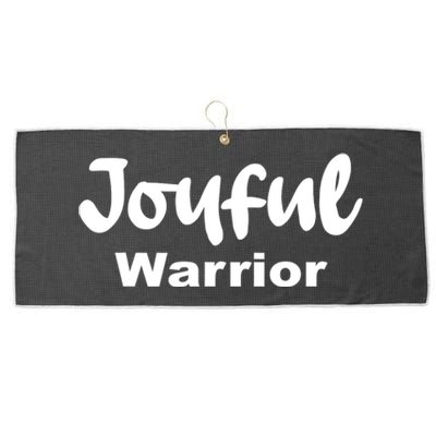 Joyful Warrior Large Microfiber Waffle Golf Towel