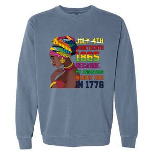 Juneteenth Women Juneteenth Shirts African American Garment-Dyed Sweatshirt