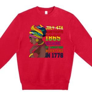 Juneteenth Women Juneteenth Shirts African American Premium Crewneck Sweatshirt