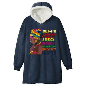 Juneteenth Women Juneteenth Shirts African American Hooded Wearable Blanket