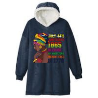 Juneteenth Women Juneteenth Shirts African American Hooded Wearable Blanket