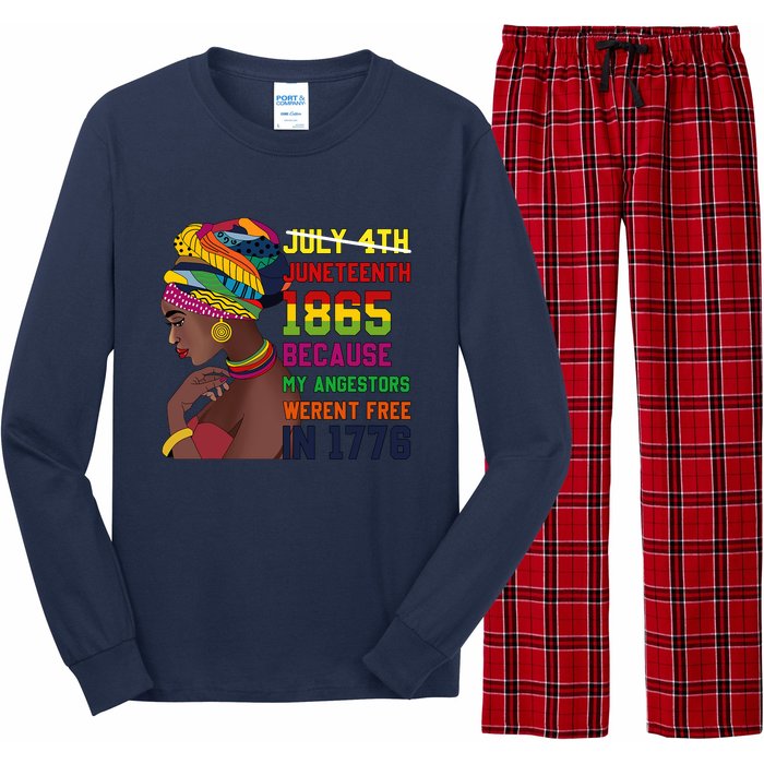 Juneteenth Women Juneteenth Shirts African American Long Sleeve Pajama Set