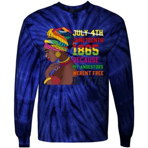 Juneteenth Women Juneteenth Shirts African American Tie-Dye Long Sleeve Shirt