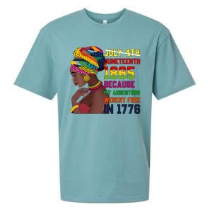 Juneteenth Women Juneteenth Shirts African American Sueded Cloud Jersey T-Shirt