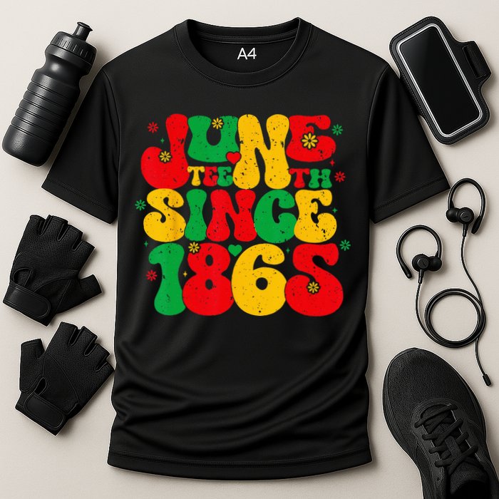 Juneteenth Wo Juneteenth African American Cooling Performance Crew T-Shirt