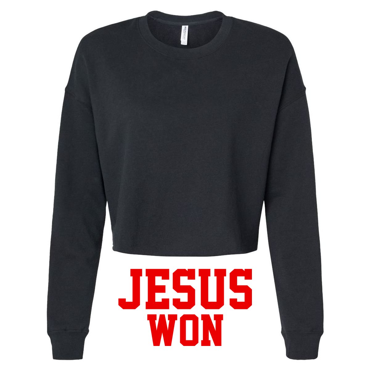 Jesus Won Front And Back Stripe Pom Pom Beanie