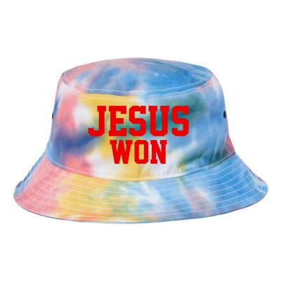 Jesus Won Front And Back Tie Dye Newport Bucket Hat