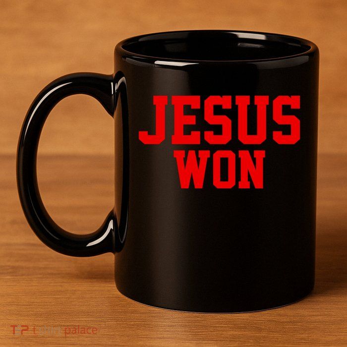 Jesus Won Front And Back 11oz C Handle Ceramic Mug